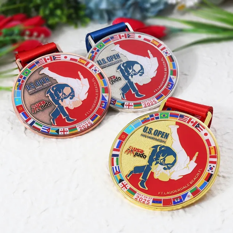 Custom Metal Gold Silver Brass Crafting Judo Souvenir Medals of Judo