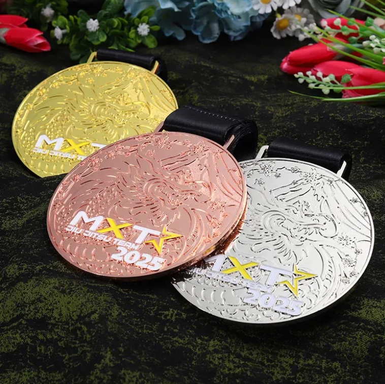 Custom Metal Jiu Jitsu Team Engraved Dragon Karate Medal