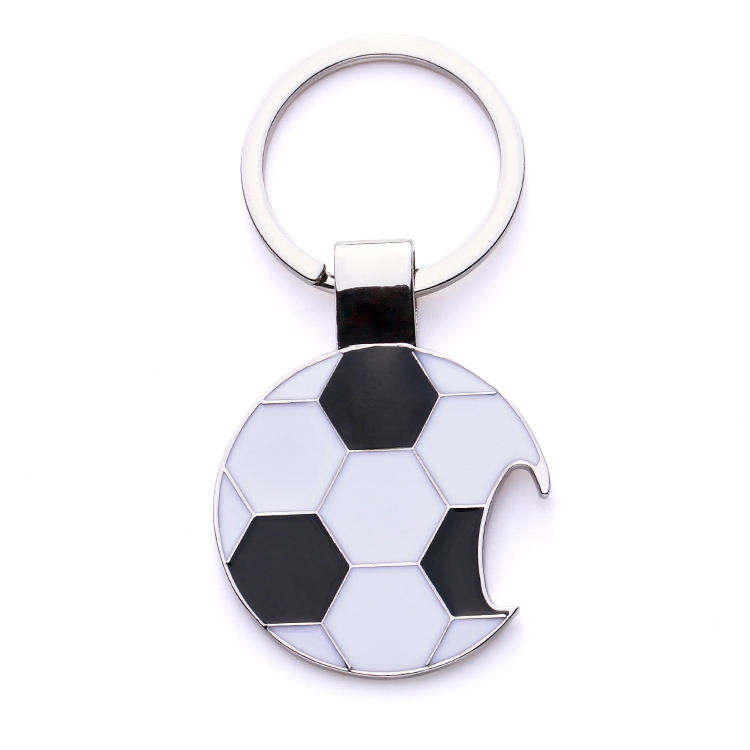 Soft Enamel Soccer Football Keychain Bottle Openers