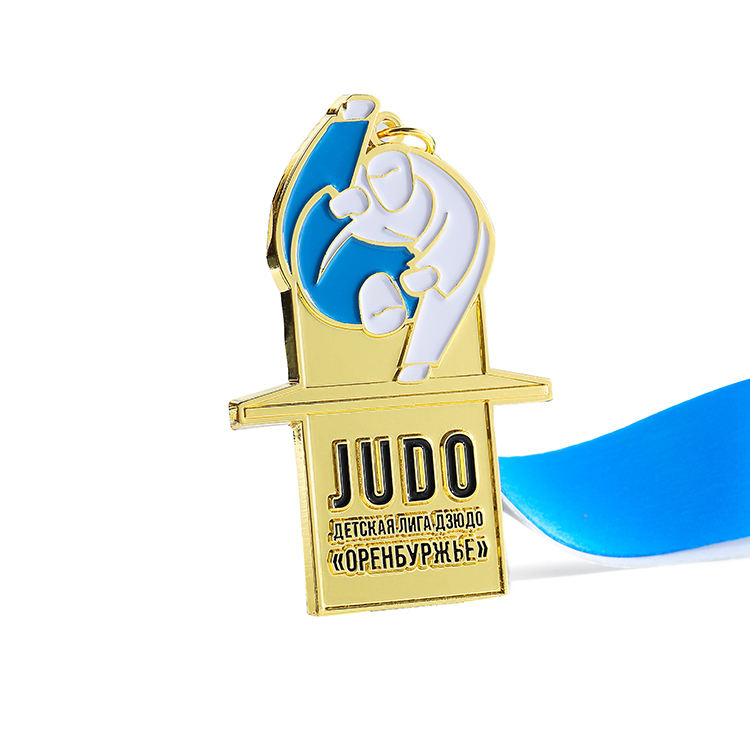 Custom Metal Gold Silver Brass Copper Golden Supplier Awarding Sport Trade Judo Medals