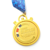 Custom Metal Shiny Gold Exquisite Rotating Sports Marathon Running Spinning Medal