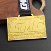 Personalised Medals Custom 3D 2D Rectangular Shape Club Muay Thai Sports Blank Letter Gold Medal With Ribbon