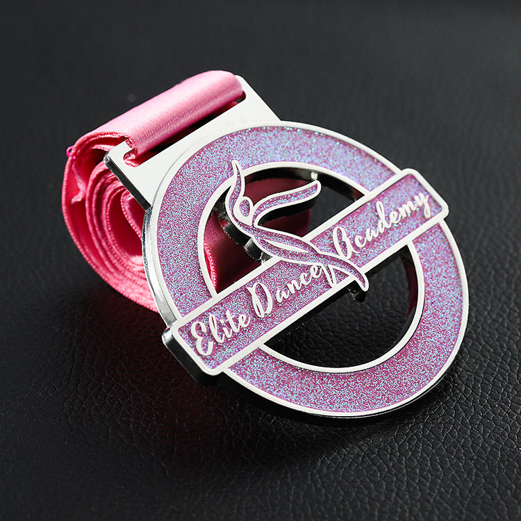 Custom Soft Enamel Bling Bling Glitter Dance Award Russian Gift Medals Custom