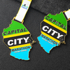 Capital Map City Tanzania Dodoma Marathon Running Gold Medal Price