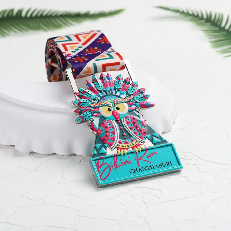Carnival Medallion Custom Sublimation Medals Uv Printed Zinc Alloy Award Baseball Dance Fitness Run Medals To Personalize