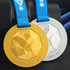 Soccer Award Custom Metal Zinc Alloy 3D Gold Sliver Brass Sports Football Basketball Marathon Running Medal With Ribbon