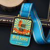 Medals Made Wholesale Custom Cute Cartoon Enamel Virtual Running Marathon Medal Award Medals Custom Logo With Ribbon
