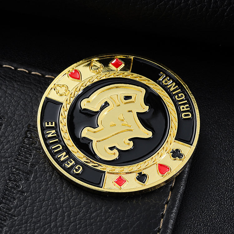 Metal Gold Luxury Custom logo Cheap Poker Chips Set