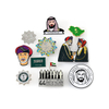 Custom Soft Enamel National Day Saudi Arabia Wholesale Metal Magnet Pin Badge