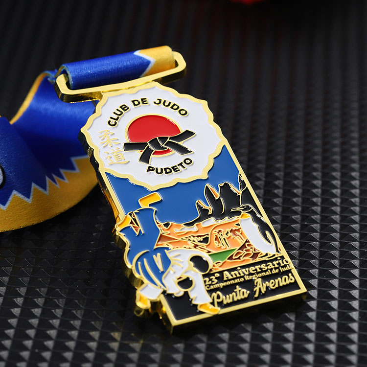 Custom Metal Crafts Casting Technique Sports Theme Judo Medal