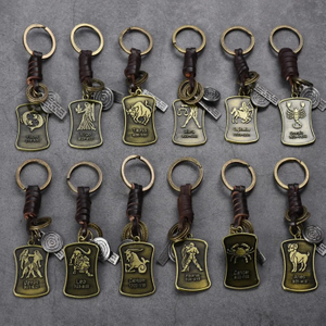 Custom Metal 3d constellation Pisces Keychain