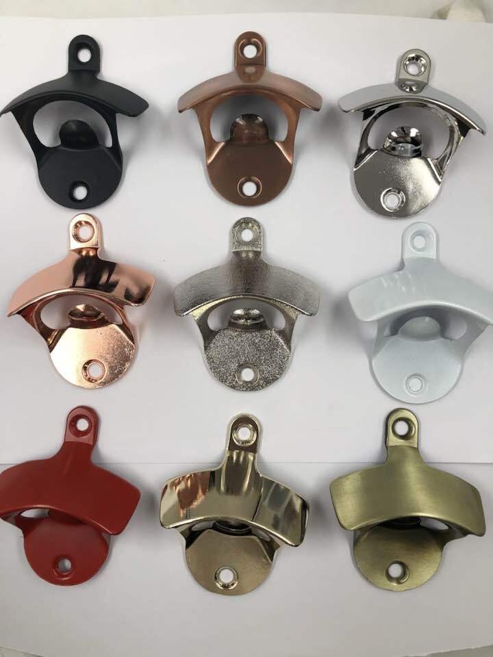 Custom Metal Antique Wall Beer Bottle Opener Mount
