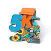 Hollow Design High Quality Custom Metal First Place Marathon Ribbon 5k 10k Running Athletics Medals