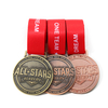 Custom Metal 6 Colors Gold Silver Copper Bronze Gun Black Silver Antique Copper Plated Medals