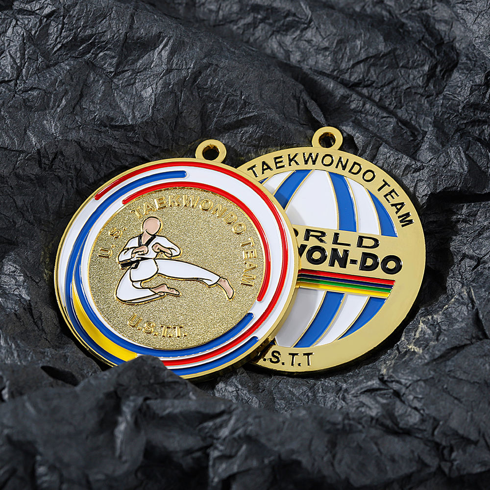 Custom Award Metal World Judo Sports Gold Taekwondo Team Medal