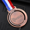 Custom Metal Silver Copper Bronze 3d Hollow Health Fitness Fun matrix Pickleball Medal