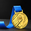 Custom Metal 3d Gold Plated Taekwondo Medals With Ribbon