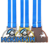 Personalized Custom Award Metal Hollow Zinc Alloy Grappling Taekwondo Bjj Ice Hockey Finisher Medal Medals Boxing with Ribbon