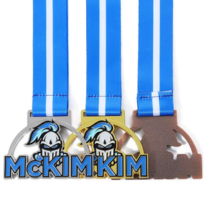 Personalized Custom Award Metal Hollow Zinc Alloy Grappling Taekwondo Bjj Ice Hockey Finisher Medal Medals Boxing with Ribbon