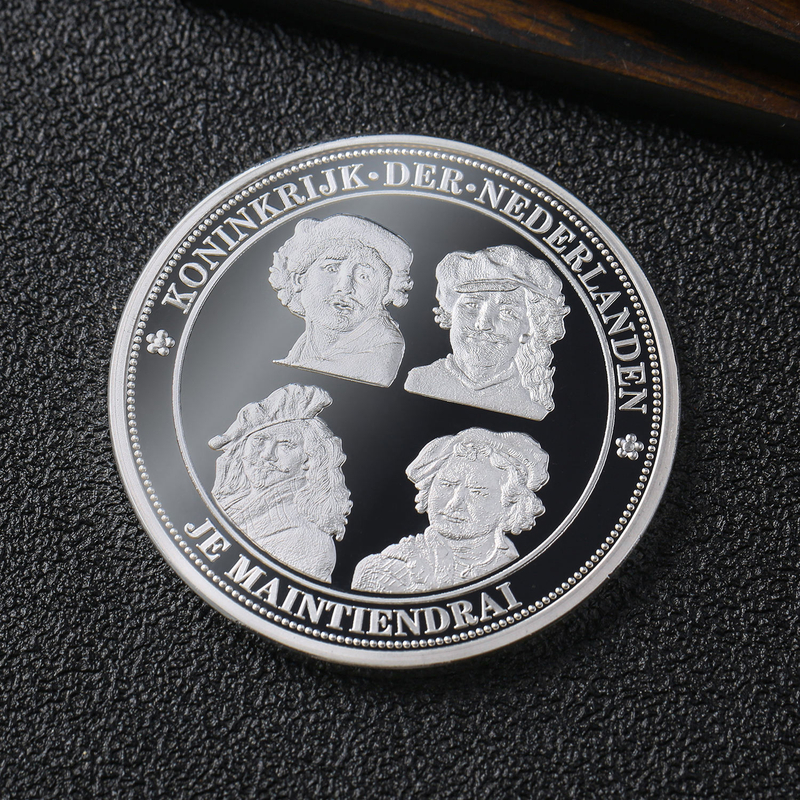 Custom Metal Mirror Coins Silver Souvenir