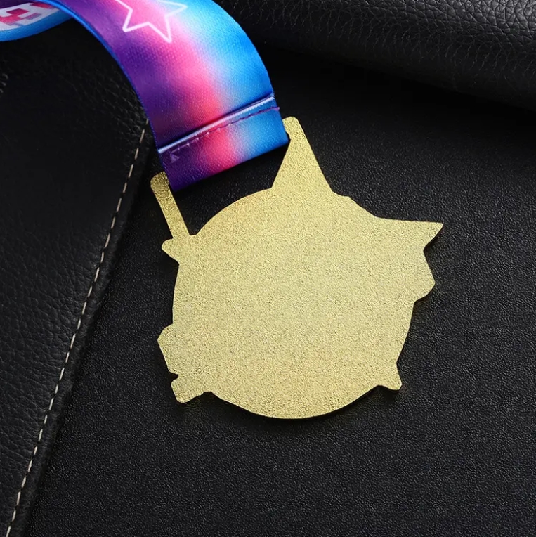 Custom Metal Golden No.1 Cheer Metal Gold Star Medal
