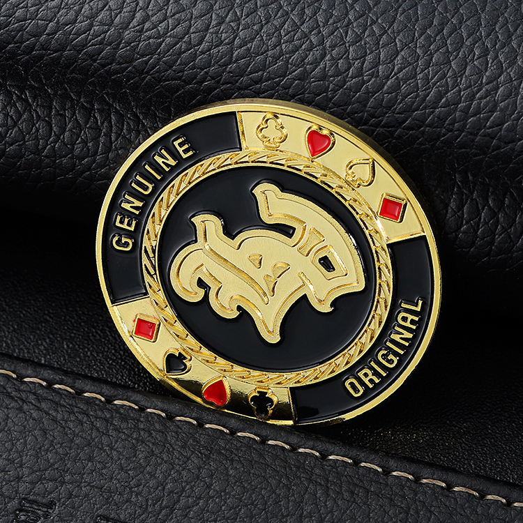 Metal Gold Luxury Custom logo Cheap Poker Chips Set