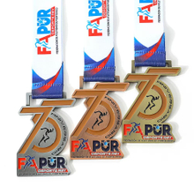 Gold Silver Copper Custom Puerto Rico Design Your Own Finisher Running Medal