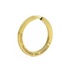 25mm 30mm Round DIY Flat Custom logo Metal Engraved Laser Stainless Steel Gold Plated Brass Split Key Ring