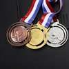 Custom Logo Sport Rotatable Spinning Pickleball Thanksgiving Gold Silver Bronze Race Medal Duathlon Medals With Lanyards