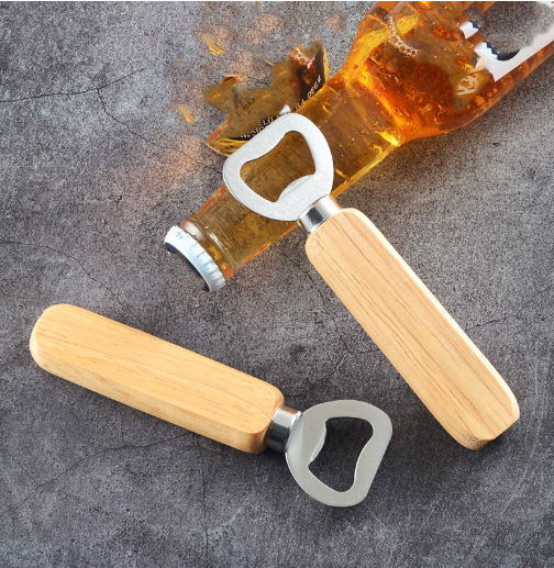 Factory Cheap Price Eco Friendly Custom Blank Beer Wooden Handle Bottle Opener