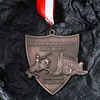 Custom Copper Metal Shield Shape 3d Embossed Building Templar Knight Medal