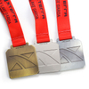 Custom Metal square Shape Embossed Design Lake Italy Medals