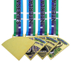 Personalized Medalla Metal Custom Medals Puzzle Triathlon Running Swimming Cycling Sports Award 4pieces Combination Medal