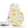 Custom Made Soccer Metal Gold Sports Football Medals