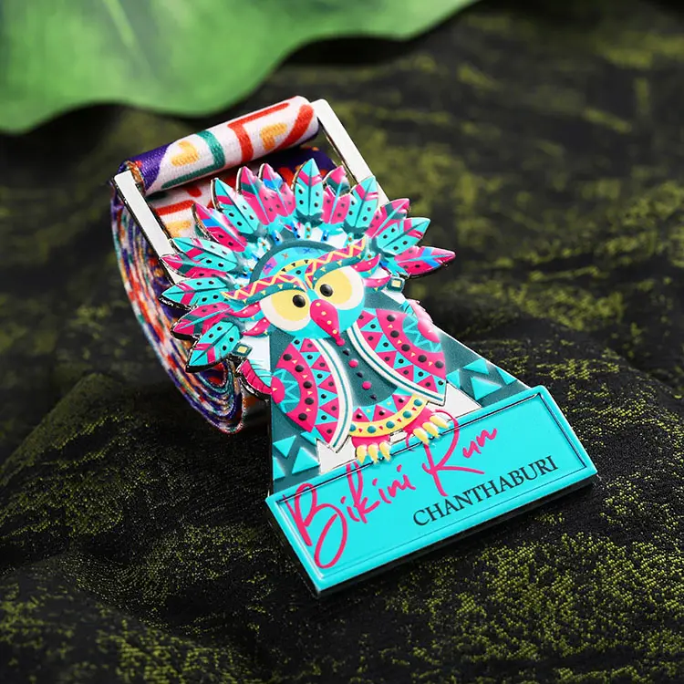 Carnival Medallion Custom Sublimation Medals Uv Printed Zinc Alloy Award Baseball Dance Fitness Run Medals To Personalize