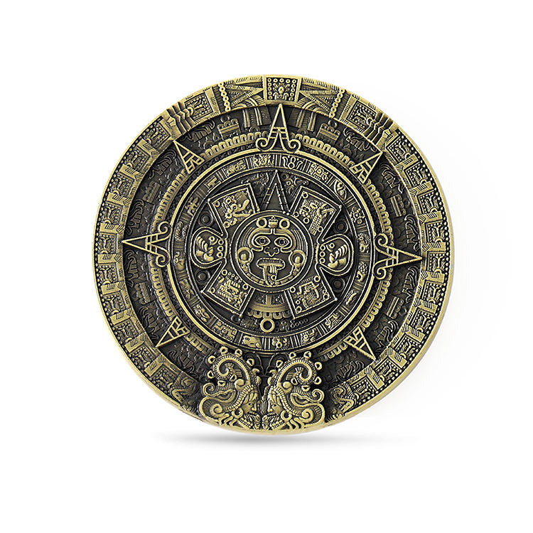 Antique Gold Zinc Alloy Big Coin Masonic Stamping Metal Coin