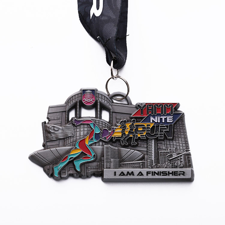Cheap OEM Honor Award Race Gold Marathon Running Metal Medal/medallion