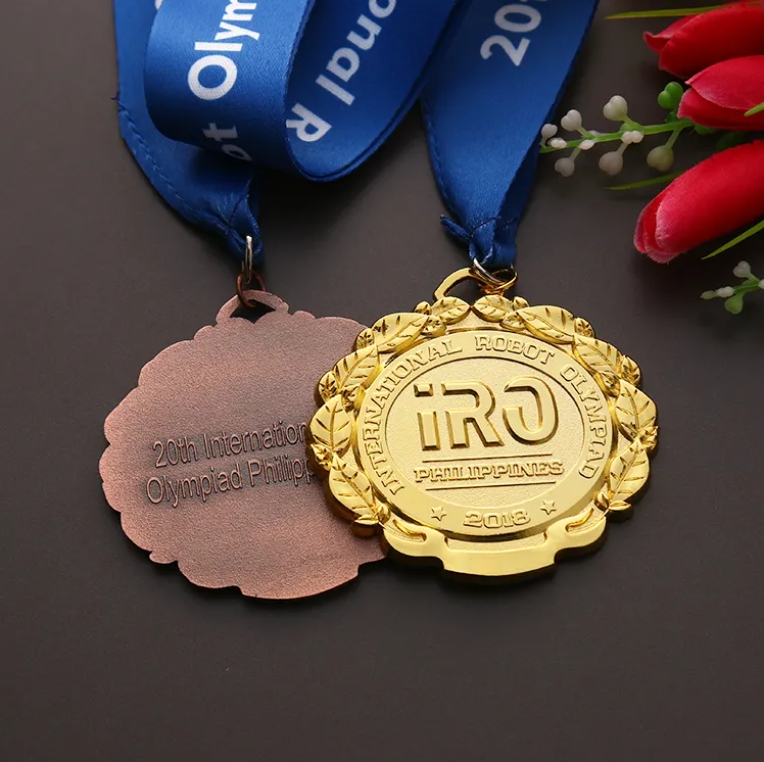 Custom Metal Run Race Gold Silver Bronze Medel
