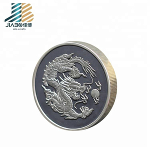 TOP Quality Business Gift Single Custom Silver 3d Antique Dragon Coins