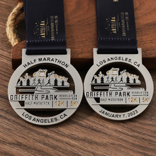 2025 Running Race Los Angeles Park 5k 12k Half Marathon Medal