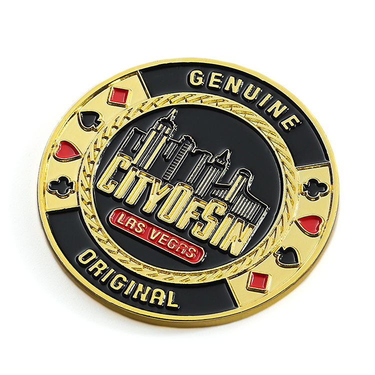 Metal Gold Luxury Custom logo Cheap Poker Chips Set