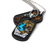 Custom Metal Soft Enamel Black Cool Cartoon Animal Lion Dog Tag