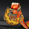 Custom Metal Fire Bronze 3d Powerlifting Medals With Lanyard
