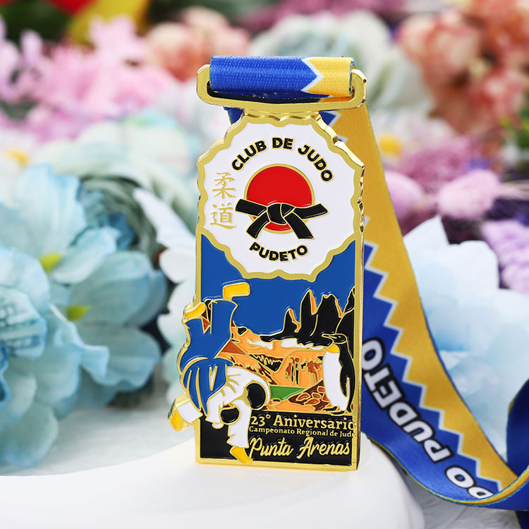 Custom Metal Crafts Casting Technique Sports Theme Judo Medal