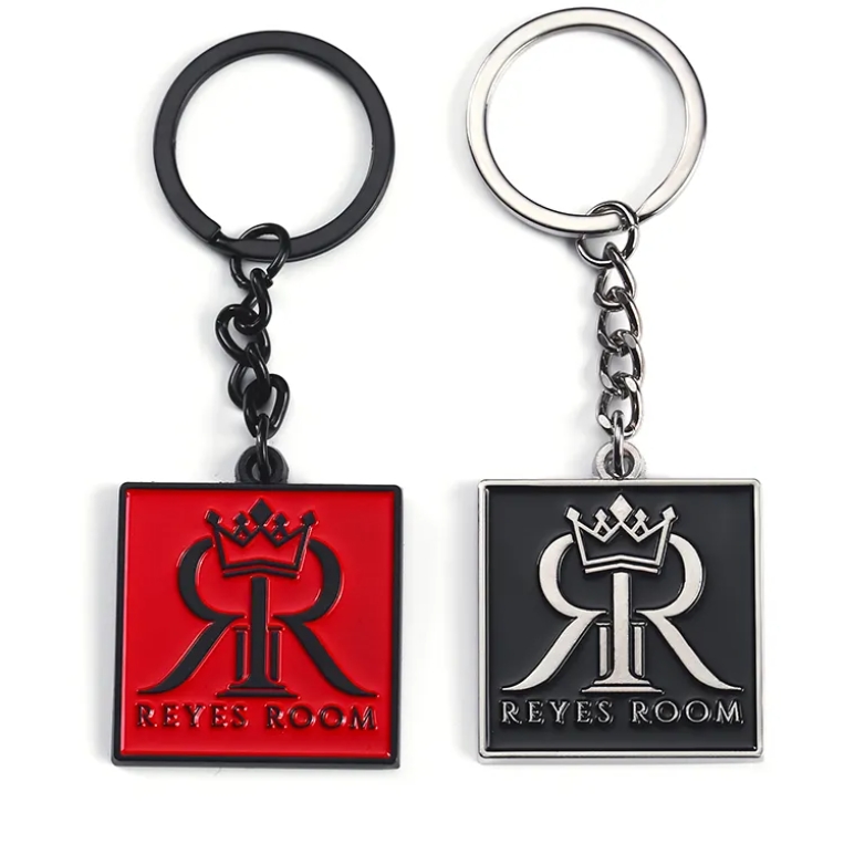 Feature Customize OEM High Qualitytoon Metal High Quality logo Keychain Keyring Blanks