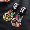 Custom Logo Letter Enamel Zinc Alloy Metal Medals Sports Metal Gold Copper 2d 3D Dancing Dance Medal