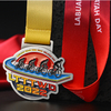 High Quality Medal Award Manufacturer Custom Medal Metal Zinc Alloy Silver Labuan Team Mountain Bike Bicycle Cycling Medals