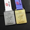Custom Medal Award Sports Rectangle Zinc Alloy Metal Medals Exquisite Embossed 2d Logo Letter Gold Silver Ice Hockey Medal