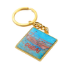 Dubai Gold Souvenir Tourist Copper Helmet Keychain