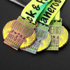 Custom Metal Sports Puerto Rico Track Field High Jump Hurdles Javelin Running Medals